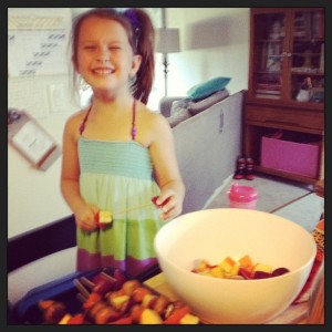 this one was blurry but so cute of my kitchen helper